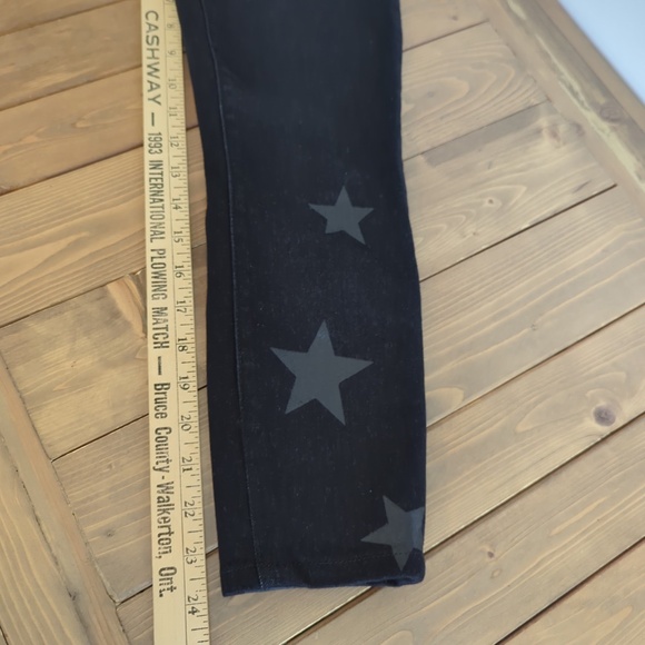 Current Elliot High-Rise Stiletto Skinny Jeans with Stars - Picture 9 of 12